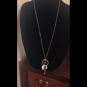 Costume Jewelry 18” Pendant Necklace with Charms